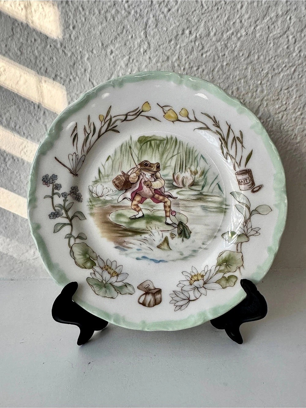 Title Vintage Royal Albert Beatrix Potter Jeremy Fisher Teatime Collection Plate